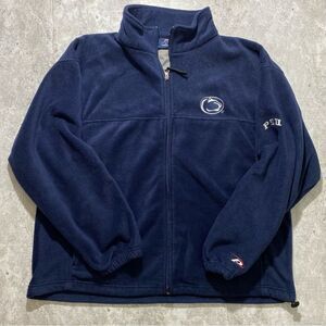 Vintage Y2k 00's Penn State PSU Pro. Player Fleece Front Back Logo Oversized XL